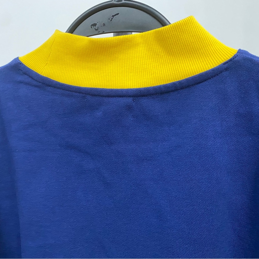 Parke Dark Blue Round-neck Long-sleeved Sports Jacket - Picture 6 of 7